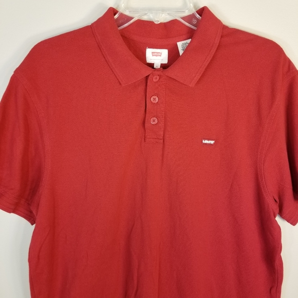 Levi's Red Polo Shirt XL - Picture 7 of 16